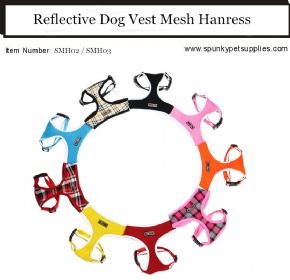 Dog Vest Mesh Harness Reflective No Pull